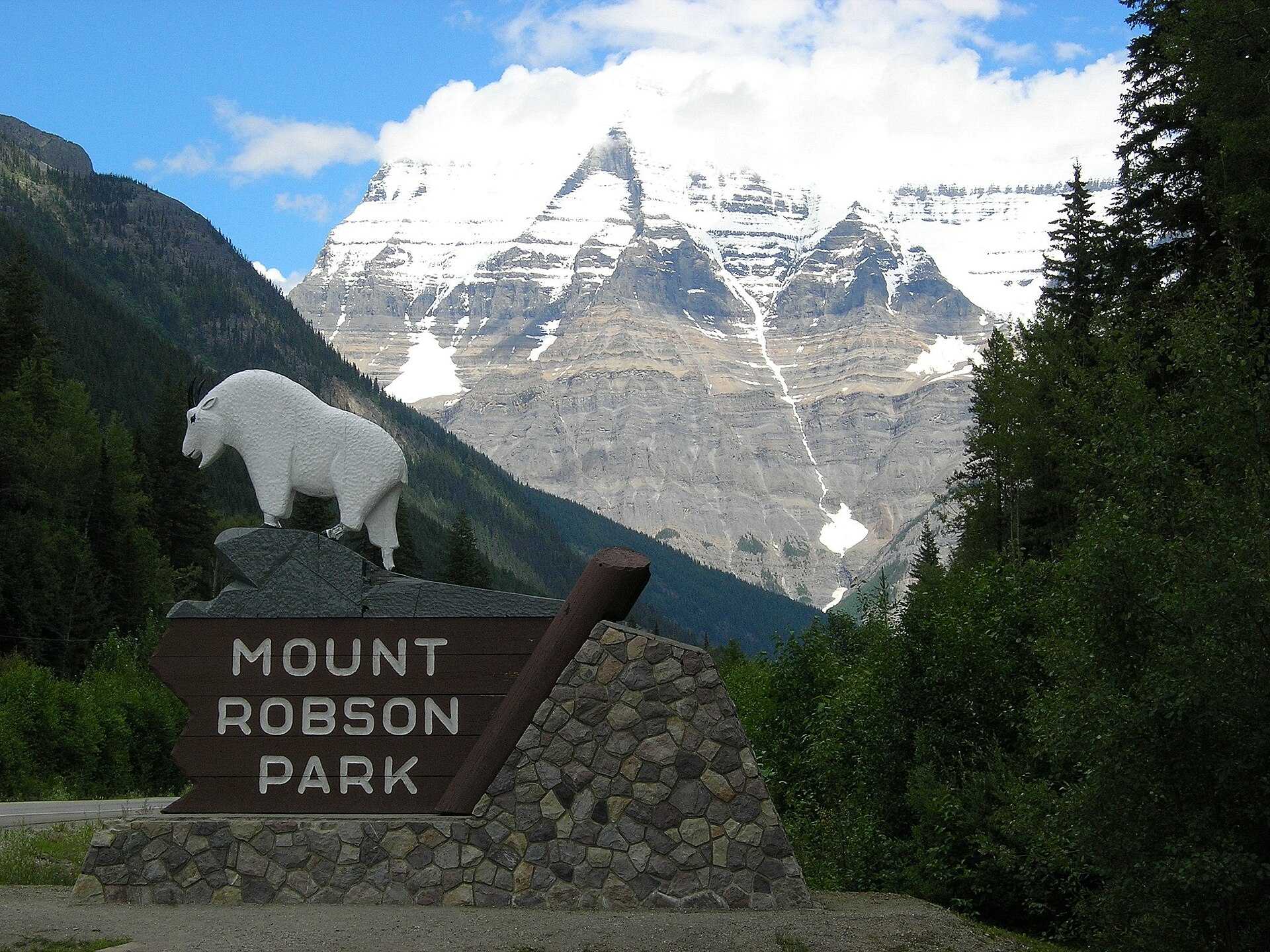 Mount Robson vom Visitor Centre