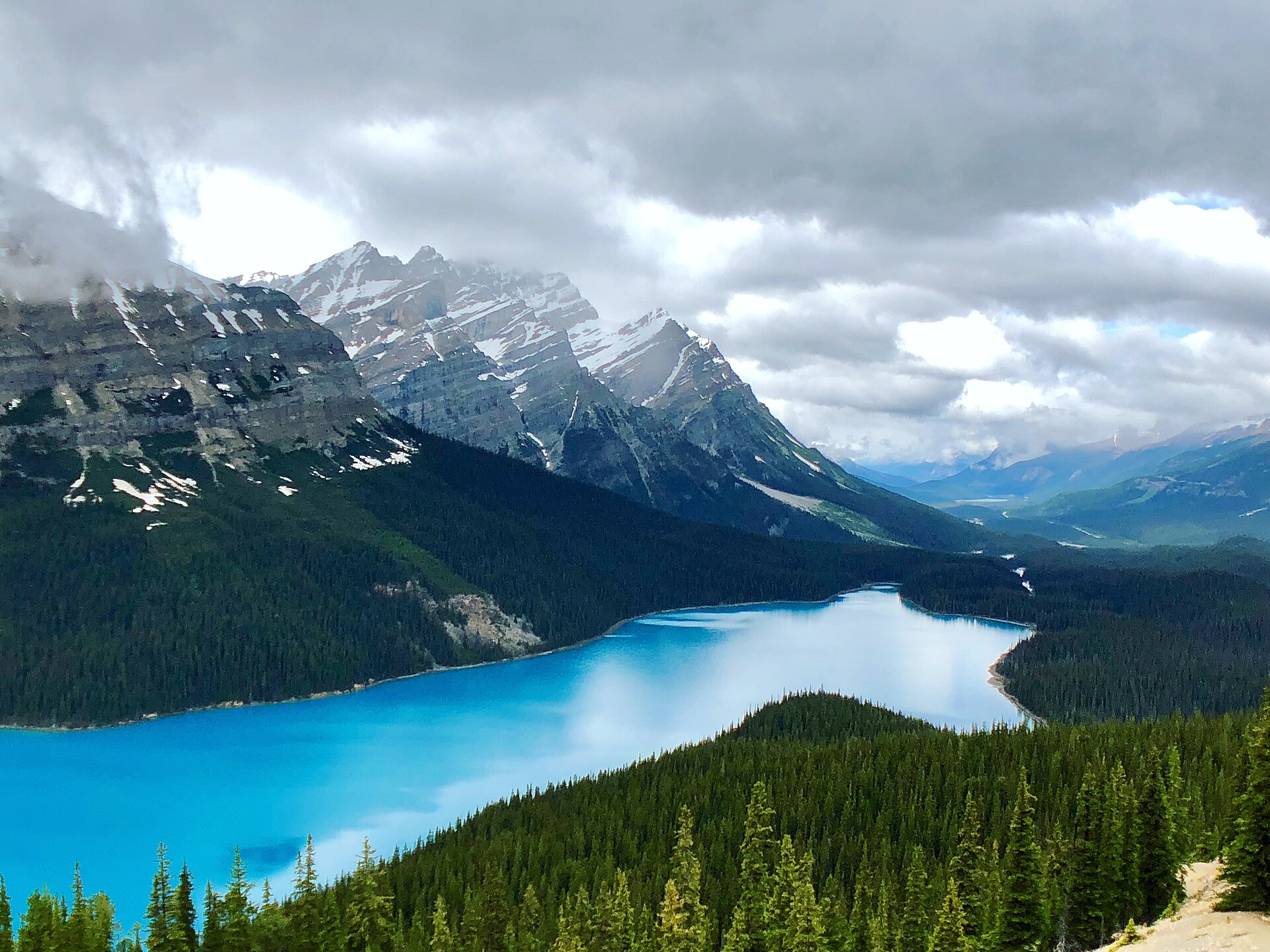 Peyto Lake vom Bow Summit