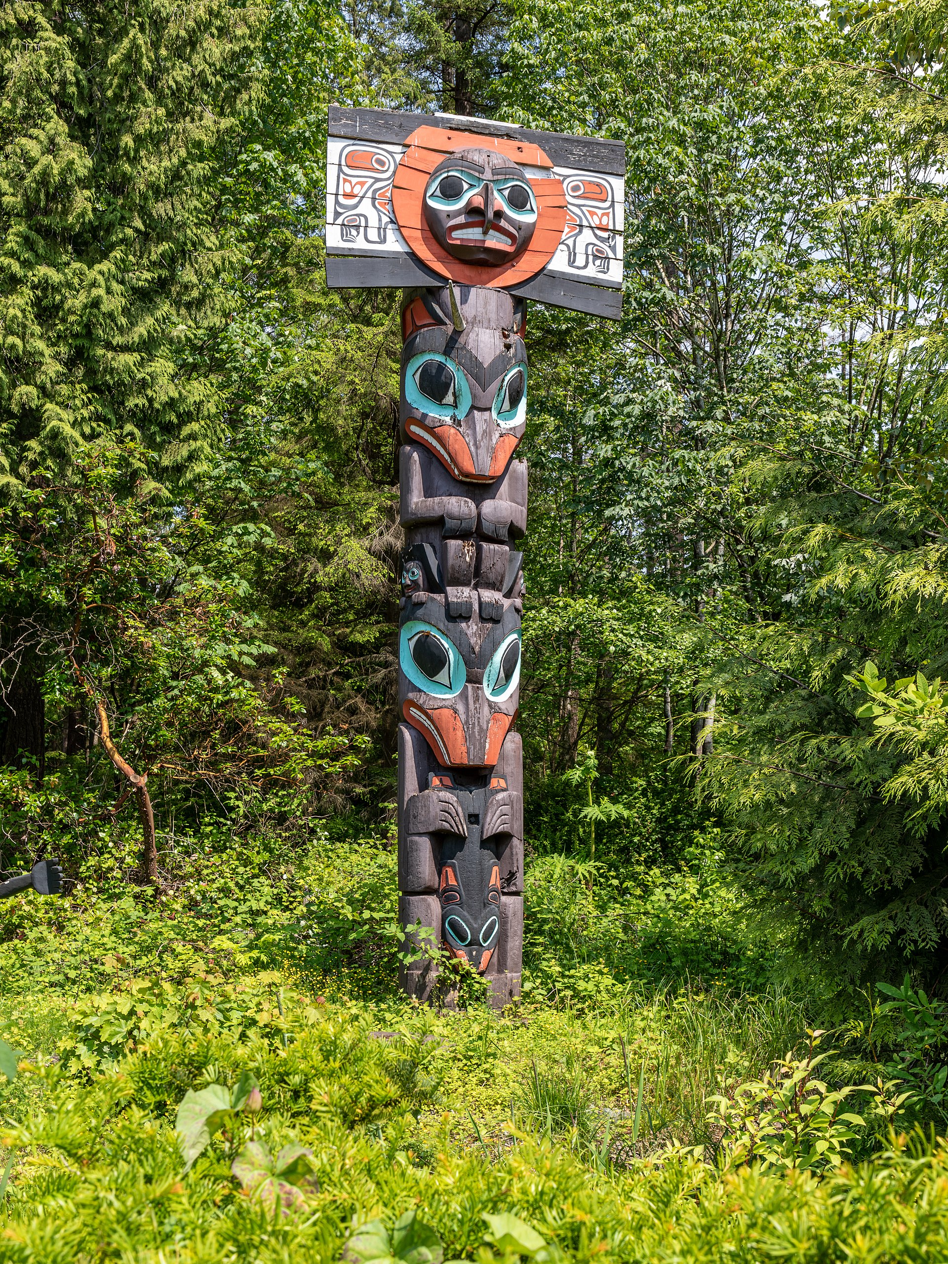 Totempfähle bei Brockton Point im Stanley Park